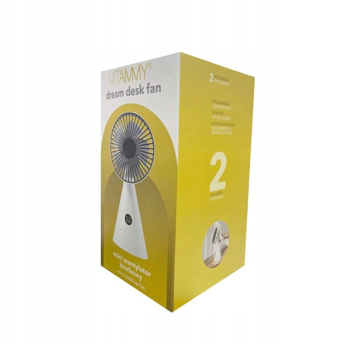 FAN VITAMMY DESK FAN PORTABLE RECHARGEABLE USB 4000 mAh Manufacturer code TOW016964