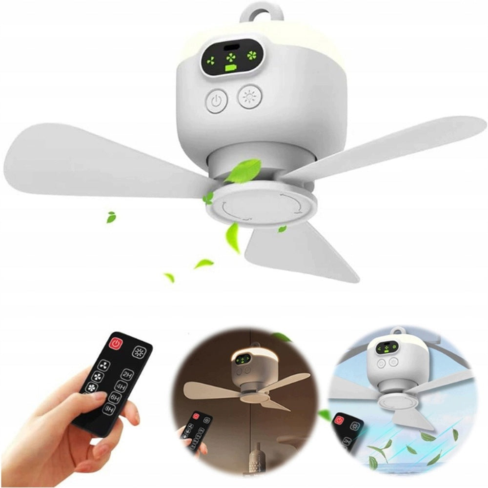 FAN WIRELESS CAMPING WINDMILL FLASHLIGHT WITH REMOTE CONTROL