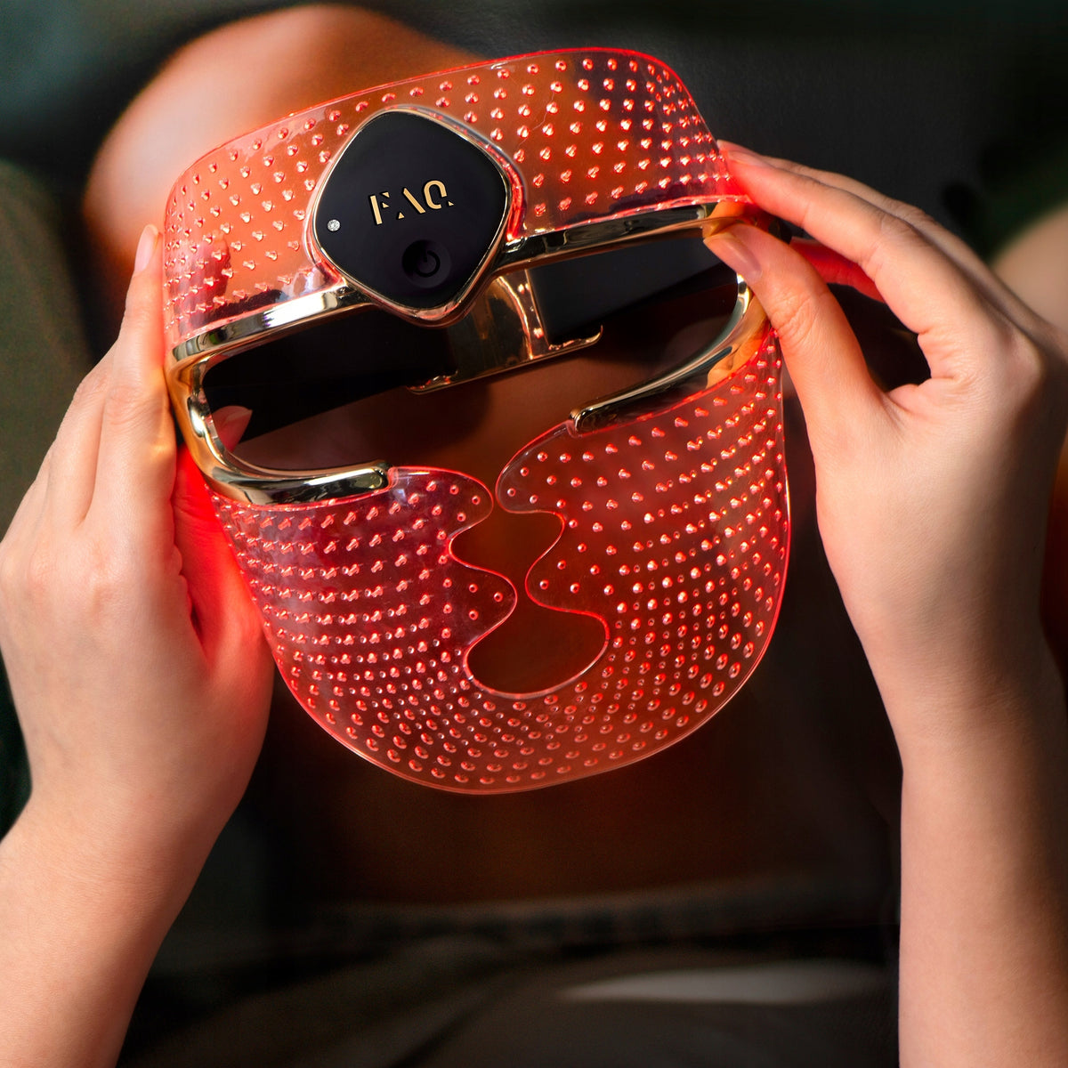 FAQ 202 Face Mask LED Phototherapy NIR 7diode Anti-Wrinkle Set Packaging status original