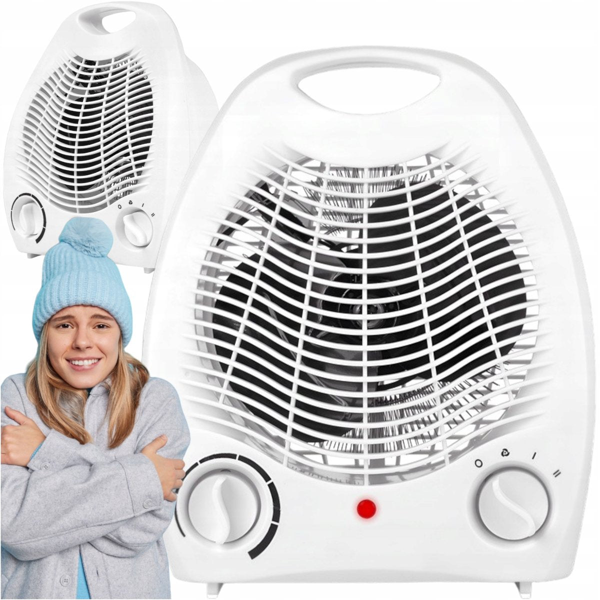FARELKA FAN HEATER ELECTRIC HEATER WITH THERMOSTAT 2000W Packaging status original