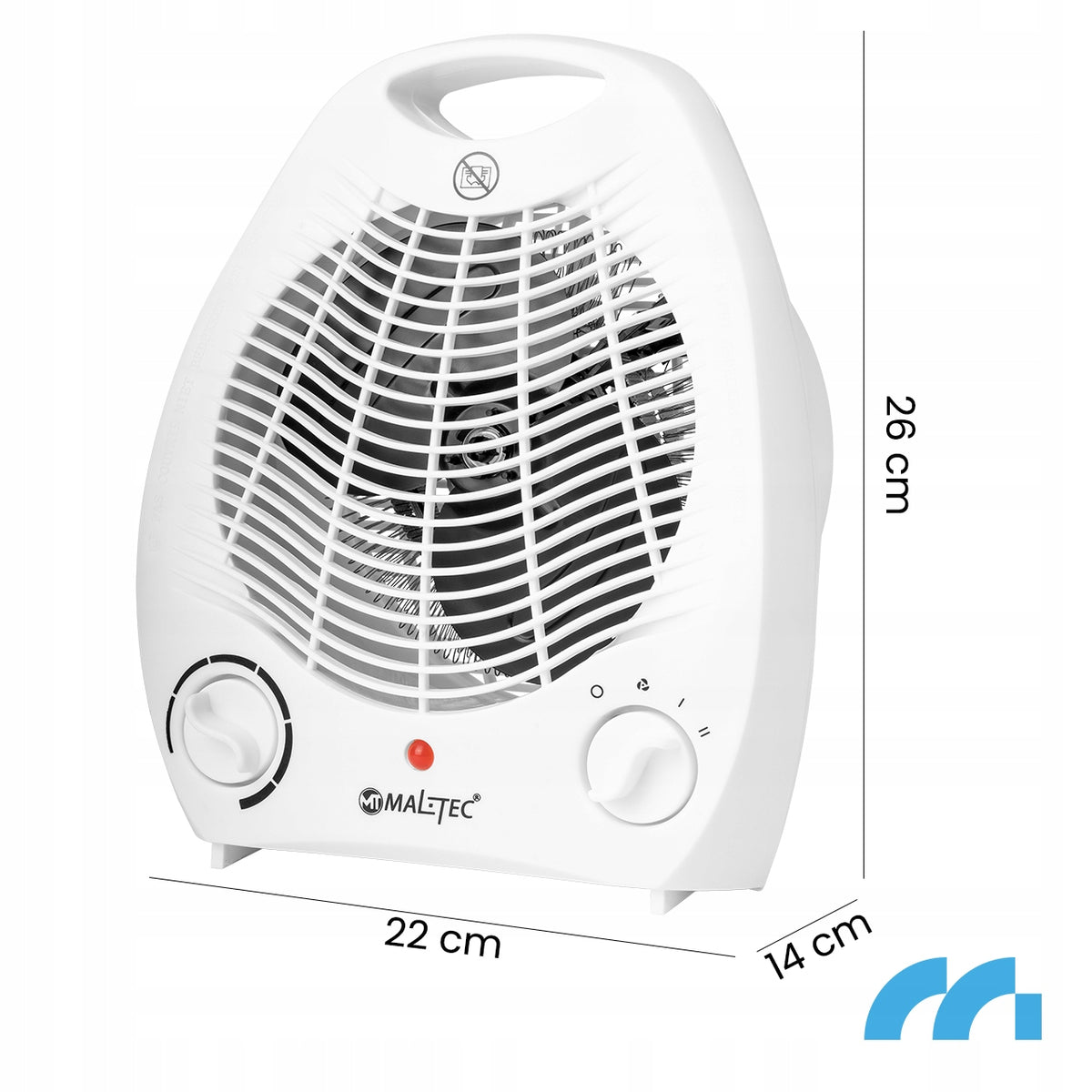 FARELKA FAN HEATER ELECTRIC THERMOSTAT 2000W SMALL STRONG Manufacturer code 101540