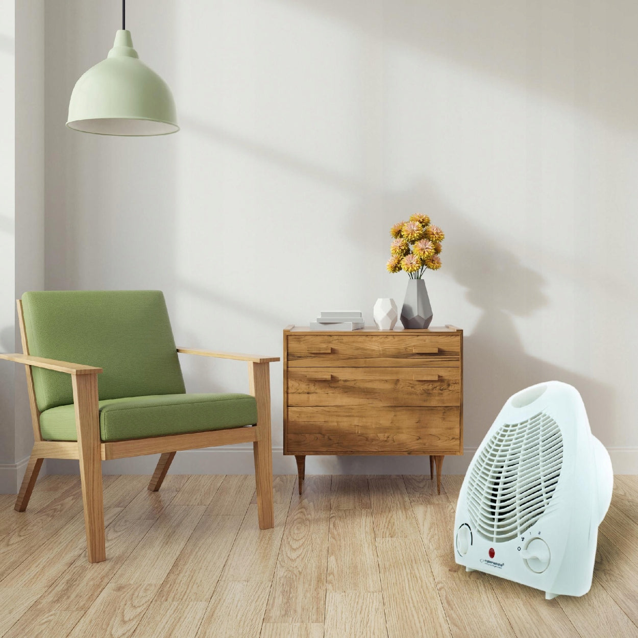 FARELKA HEATER FAN POWERFUL FOR HEATING THE HOUSE 3 MODES 2000W Dominant color white
