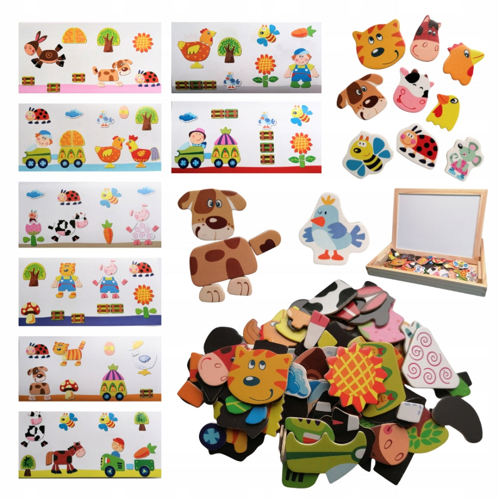 FARM, MAGNETIC BOARD, ECO CLOSED CASE CHALK MAGNETS Packaging status original