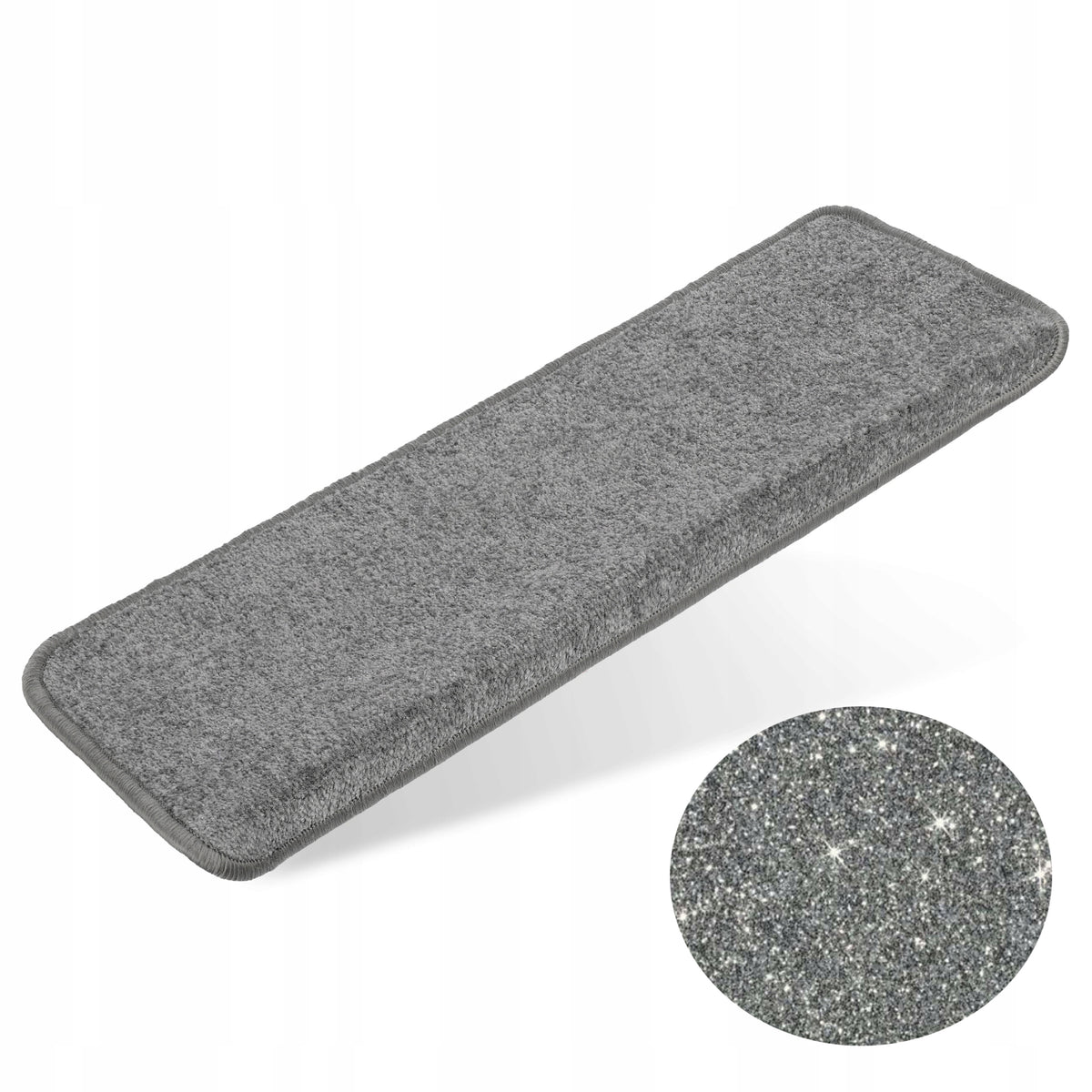 FASHIONABLE GRAY OVERLAYS FOOT RUGS FOR STAIRS