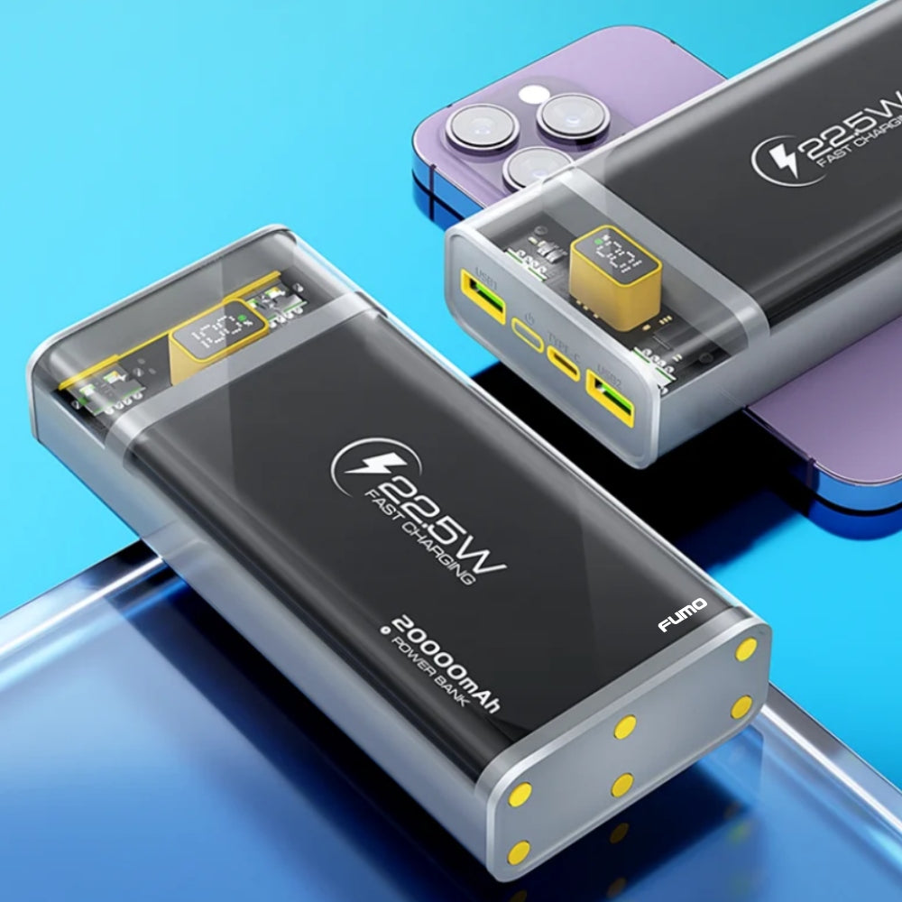FAST POWERBANK FUMO 20000mAh 22.5W QC PD USB C USB POWER TRAVEL BANK Packaging status original