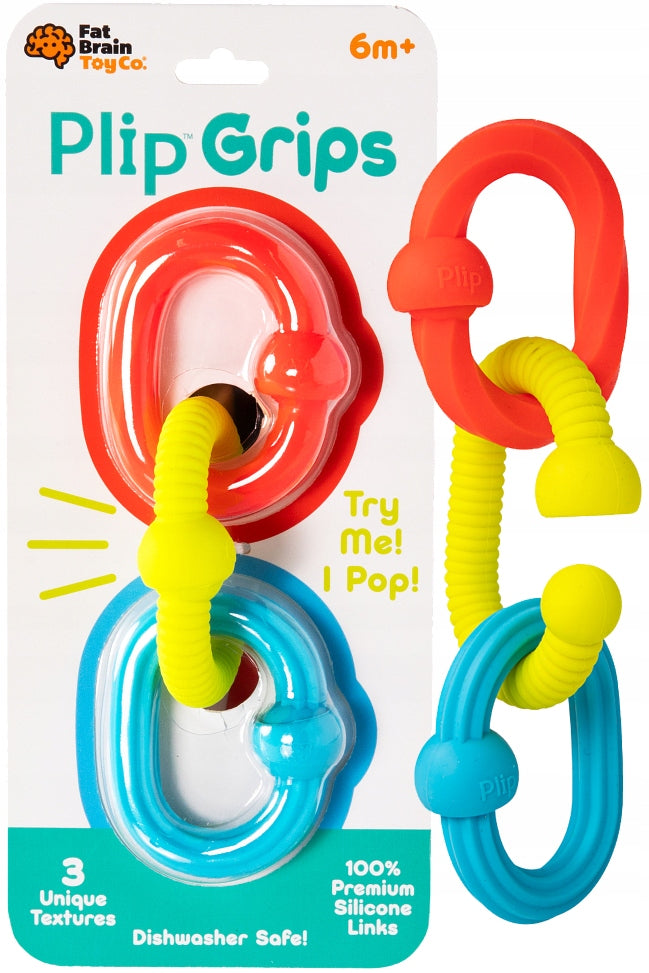 FAT BRAIN TOYS PLIP BOBO SENSORY CIRCLES COLORFUL TEETHERS