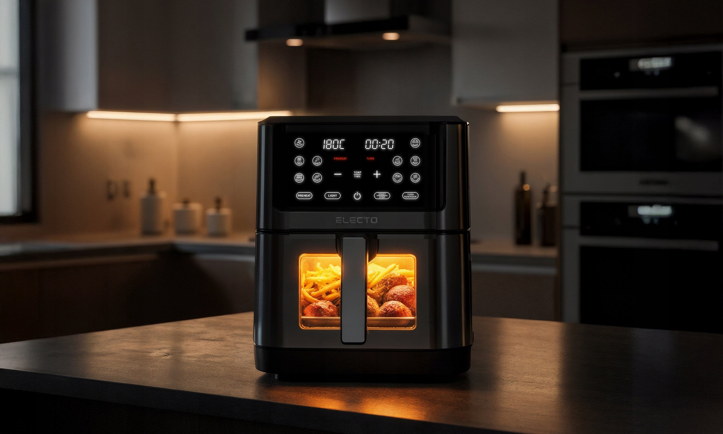 FAT FREE AIR FRYER 8L AIR FRYER 2000W LARGE 12 PROGRAMS Model AIRPERF