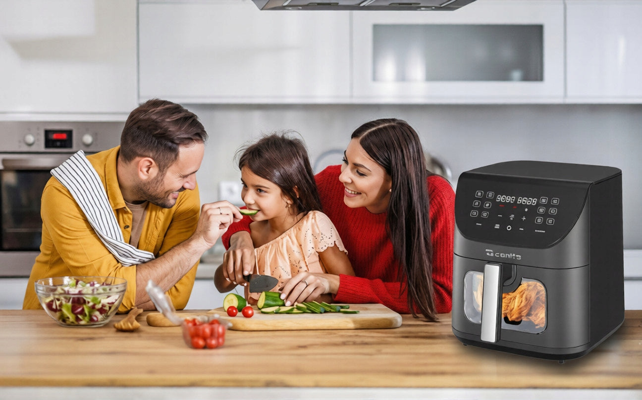 FAT FREE AIR FRYER 8L LARGE 2000W 14 PROGRAMS Packaging status original