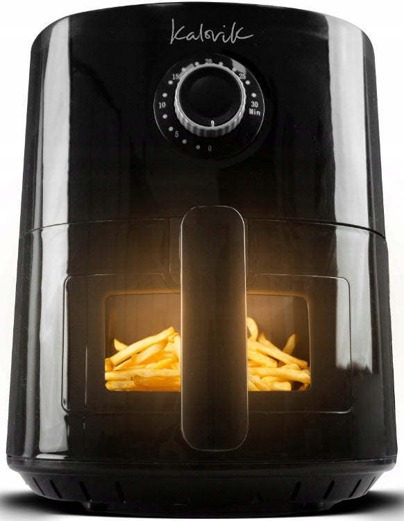 FAT FREE AIR FRYER AIRFRYER XXL 4L 1300W WITH WINDOW LARGE CHARGE Packaging status original