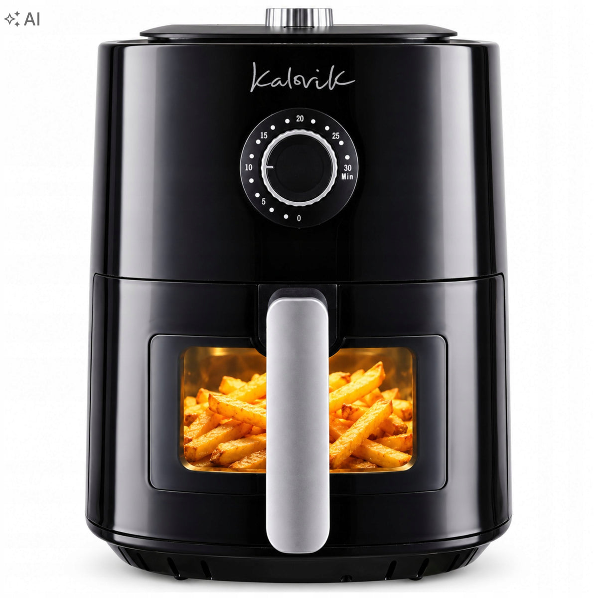 FAT FREE AIR FRYER AIRFRYER XXL 4L 1300W WITH WINDOW LARGE CHARGE