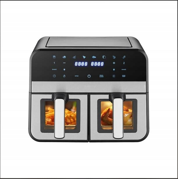 FAT-FREE AIR FRYER DOUBLE AIR FRYER 9L TWO-CHAMBER Bowl volume 9 l