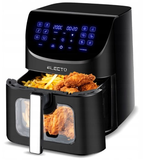 FAT-FREE AIR FRYER ELECTO LARGE 8L 2000W LARGE BOWL XL
