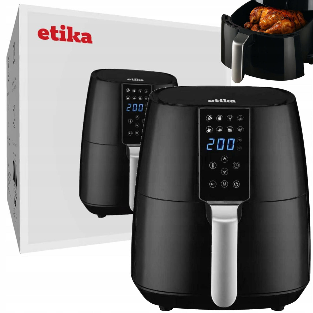FAT-FREE AIR FRYER LARGE 4L BOWL