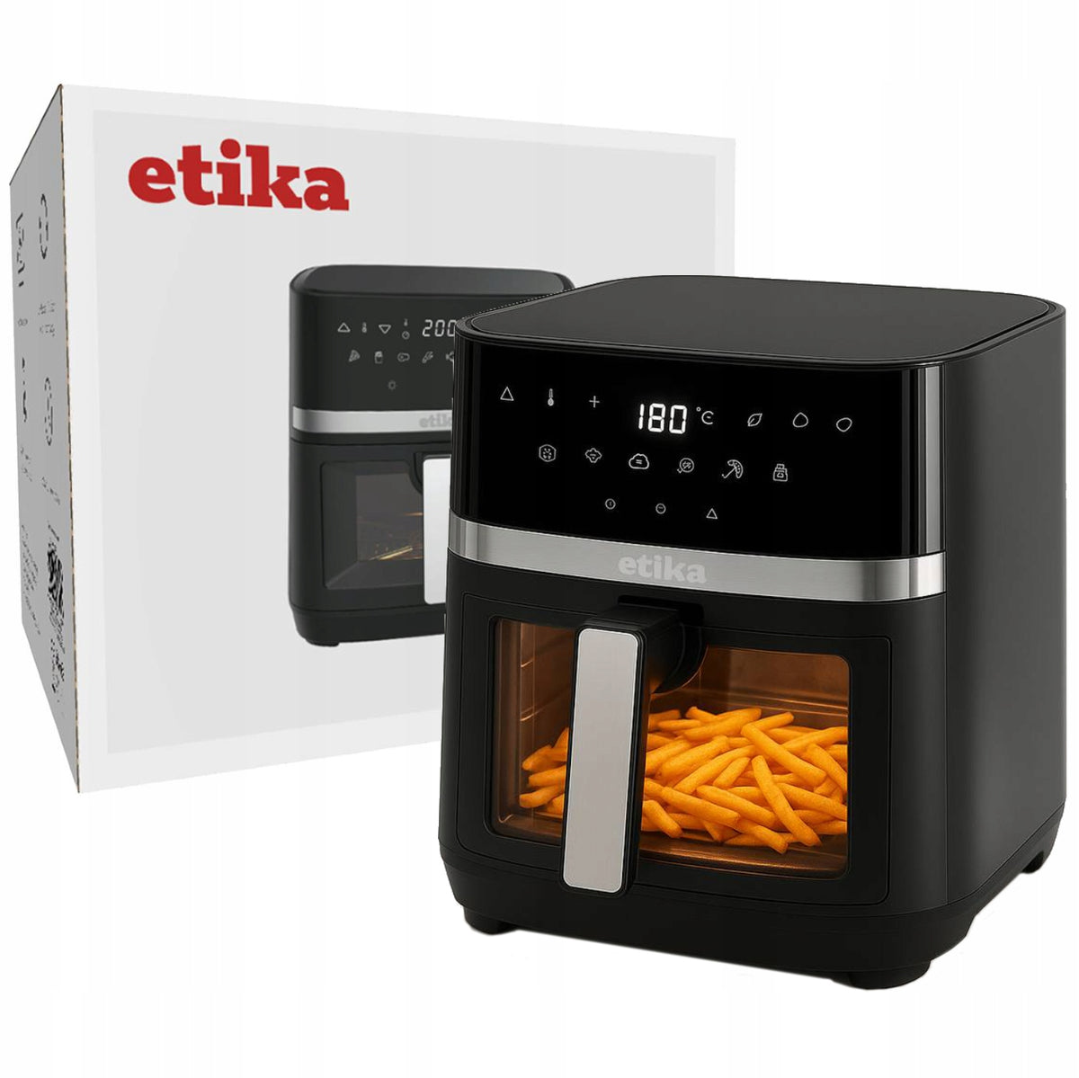 FAT FREE AIR FRYER LARGE 8L 1800W BOWL XL Manufacturer code ET01/F