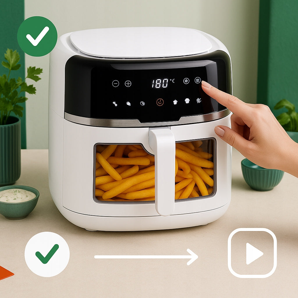 FAT FREE AIR FRYER LARGE 8L 2500W LARGE BOWL XXL Packaging status original