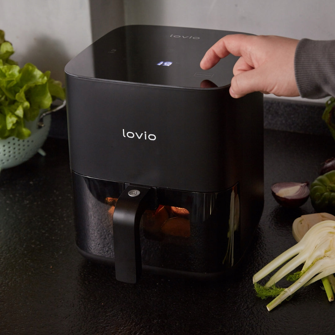 FAT-FREE AIR FRYER LOVIO 5L 1450W 8 PROGRAMS Model Frytkownica beztłuszczowa air fryer PureFry