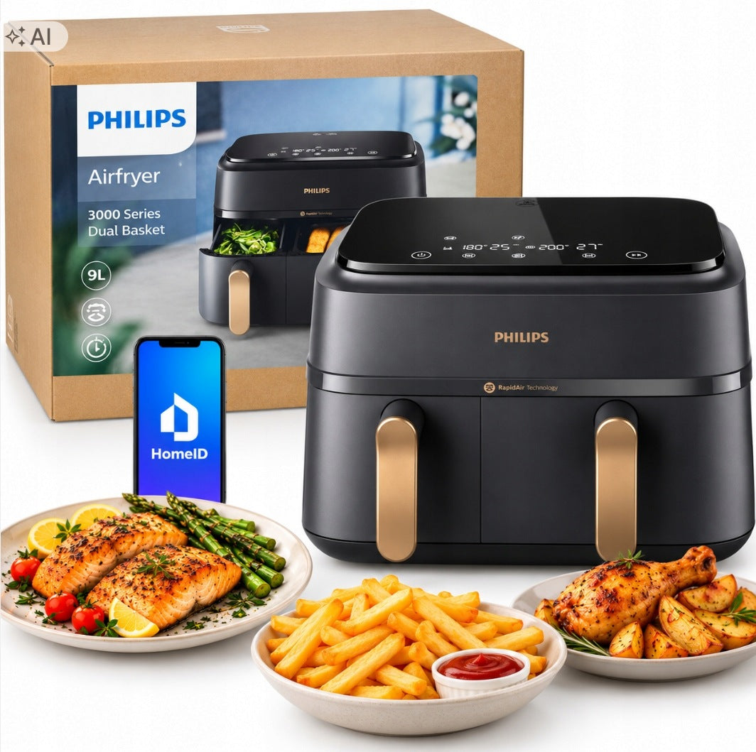 FAT-FREE AIR FRYER PHILIPS NA352/00 AIR FRYER 9L 2225W