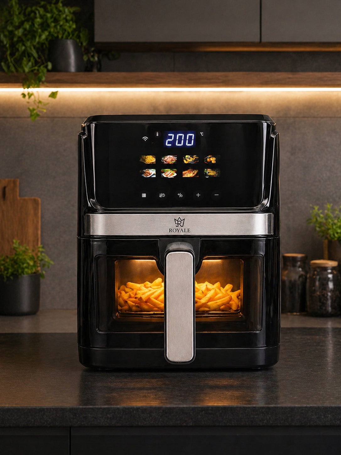 FAT-FREE AIR FRYER ROYALE SMART 2 AIR FRYER 8l TUYA WiFi Power 1600 W
