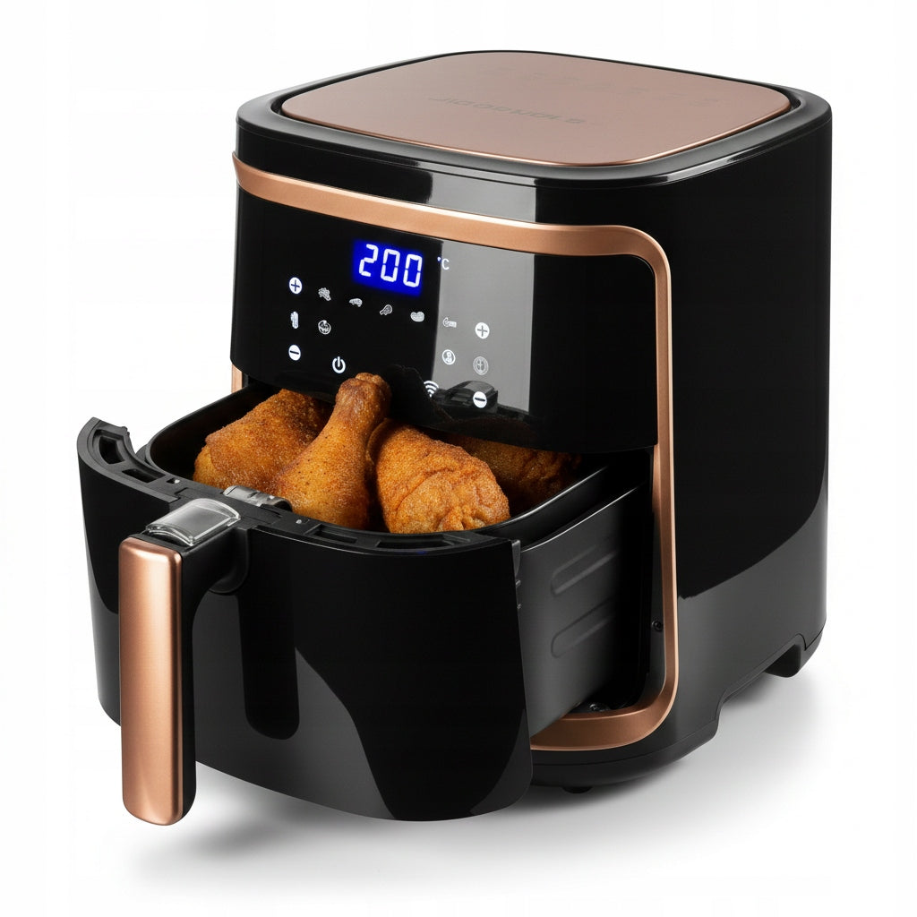 FAT FREE AIR FRYER XXL AIR FRYER 7L AIR FRYER 1900W LCD BASKET BLACK Bowl volume 7 l