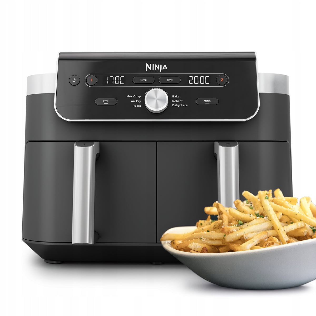 FAT FREE FRYER Ninja Dual Zone XL 9,5 L Dark Grey DZ901EU Brand Ninja
