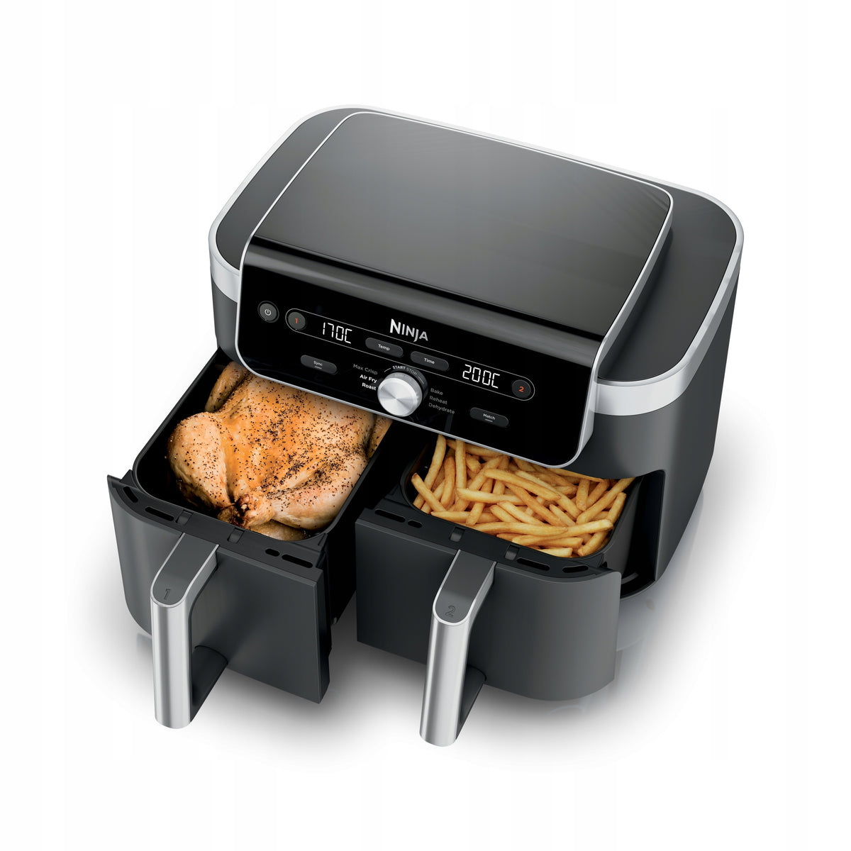 FAT FREE FRYER Ninja Dual Zone XL 9,5 L Dark Grey DZ901EU