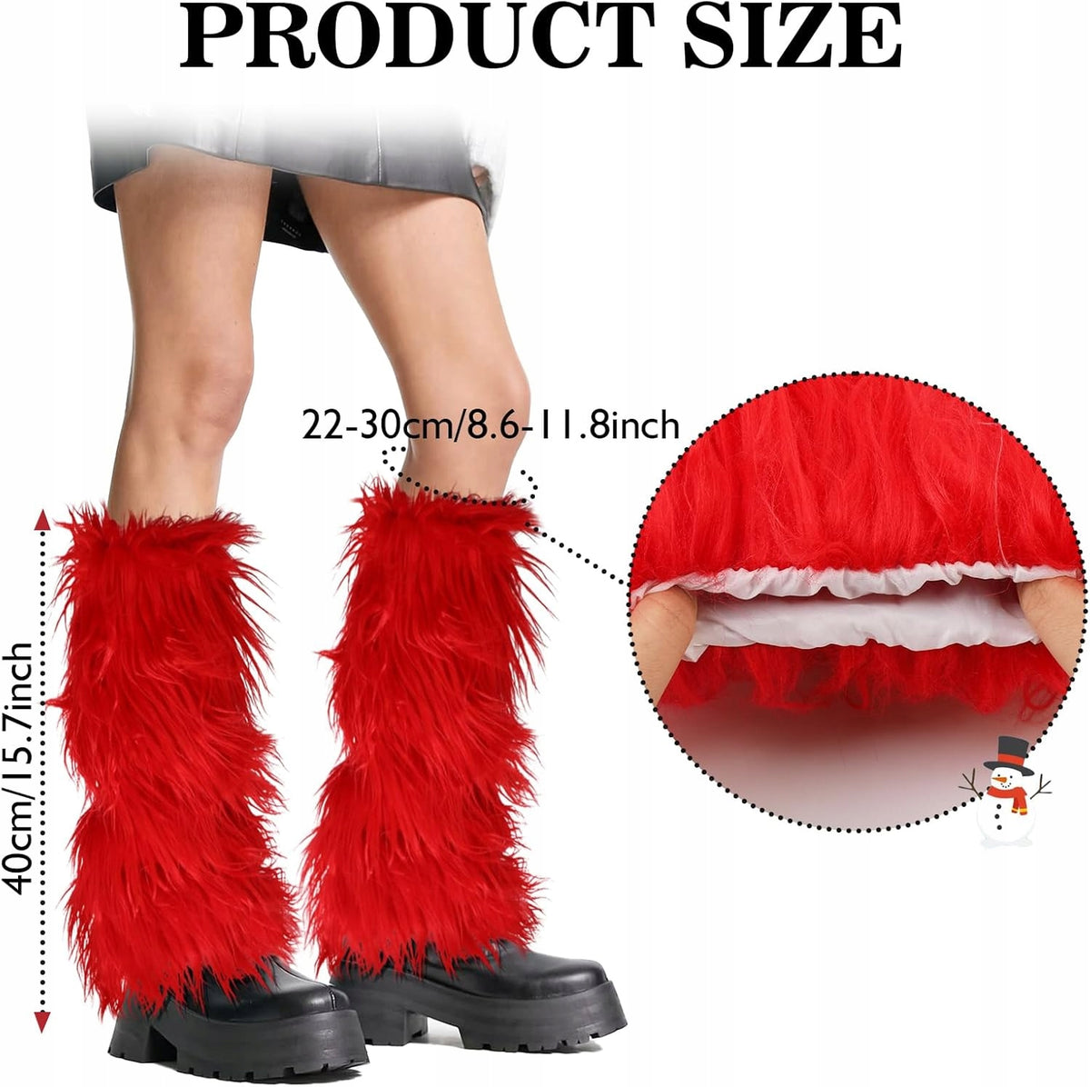 FAUX FUR LEG WARMERS FLUFFY TIGHTS HALLOWEEN ACCESSORIES Brand no brand