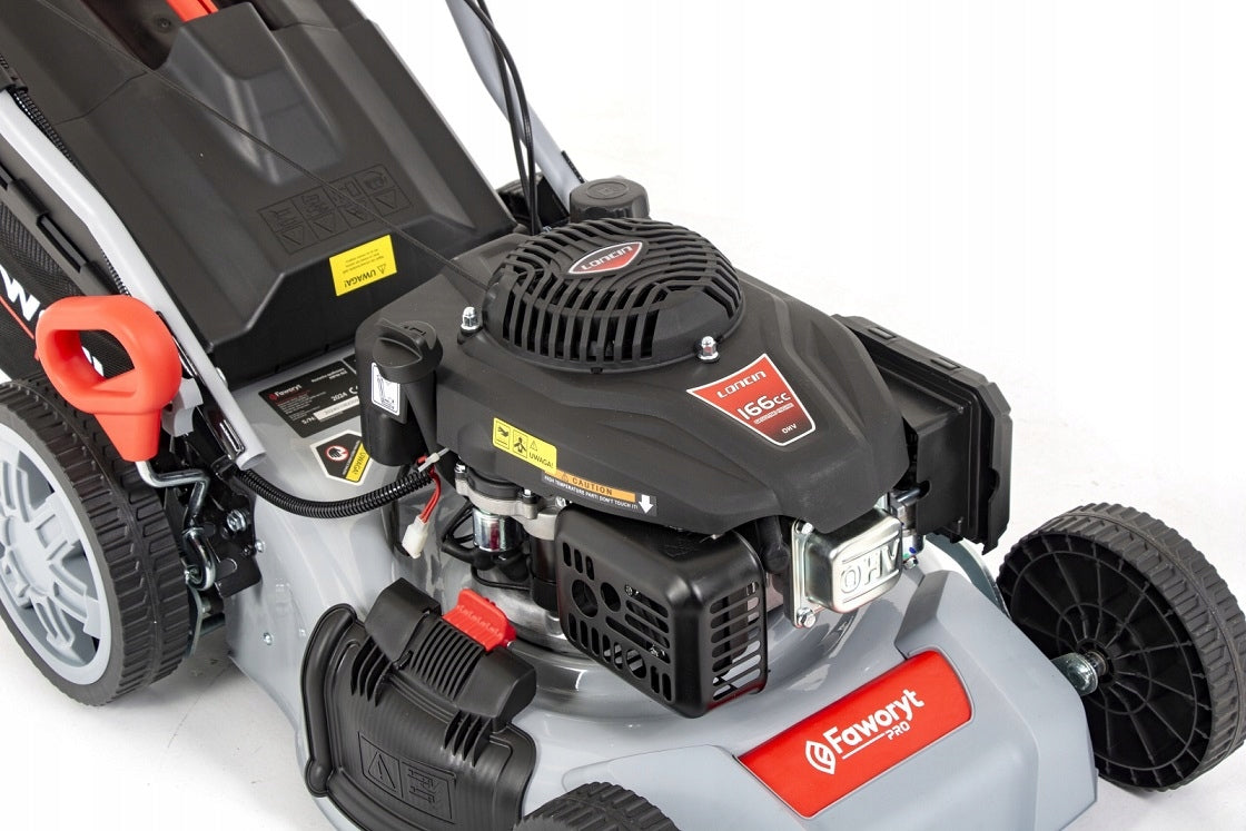FAWORYT PRO COMBUSTION MOWER WITH STARTER DRIVE LONCIN 46cm 166cc GT Internal combustion engine power 4 KM
