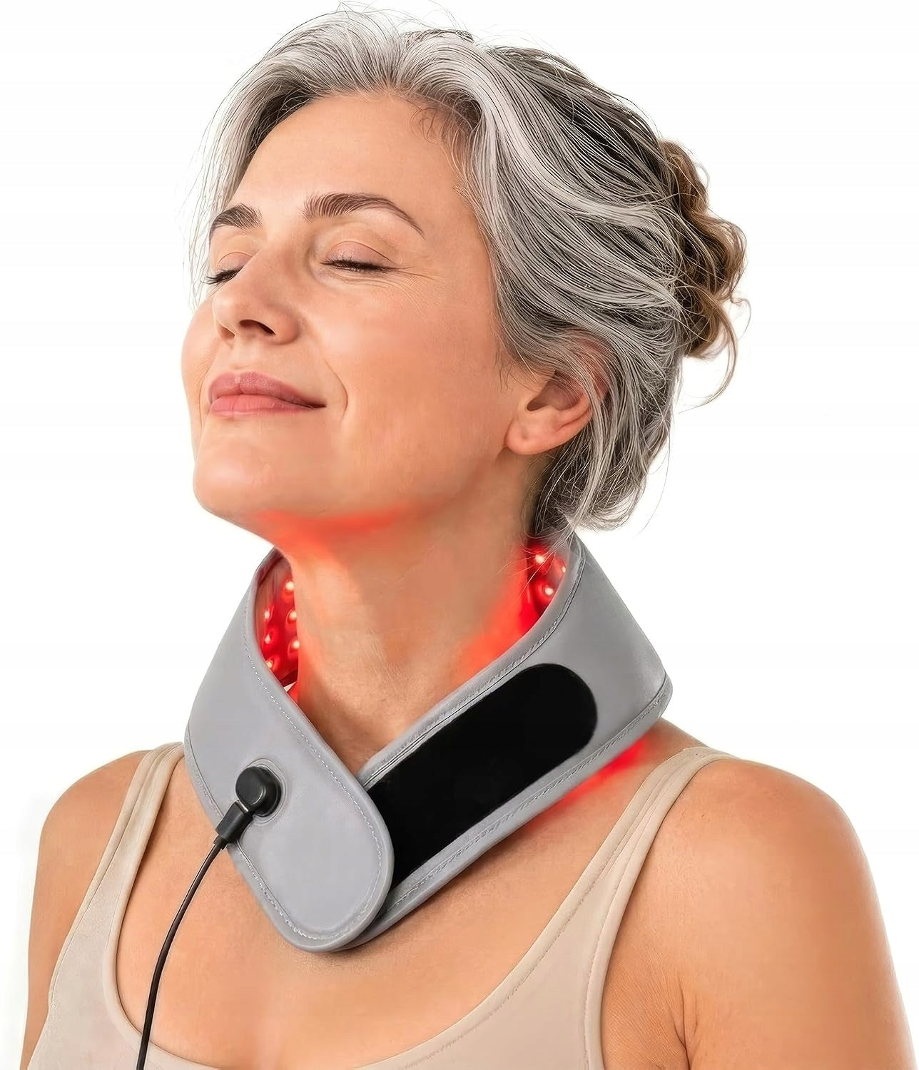 FDA Cleared Red Light Therapy for Neck with Controller for Neck Pain Relief