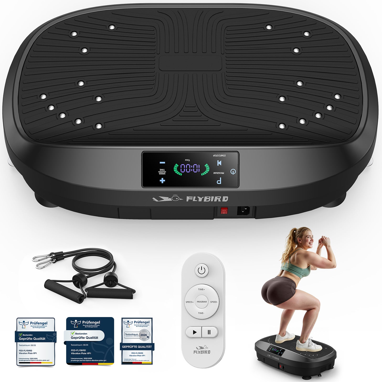 FED Fitness Flybird Series VP1 Vibration Plate 120 Levels Full Body Workout