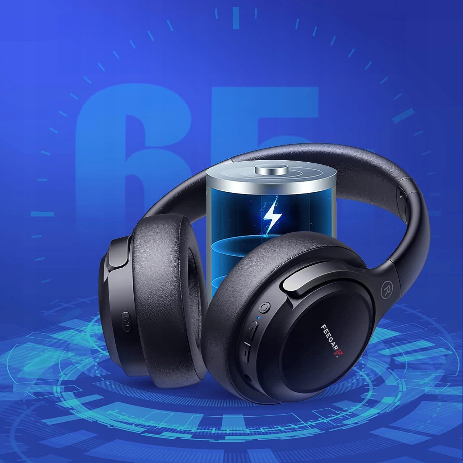 FEEGAR Mello On-Ear Wireless Headphones 65H Bluetooth 5.3 6EQ Microphone Brand Feegar