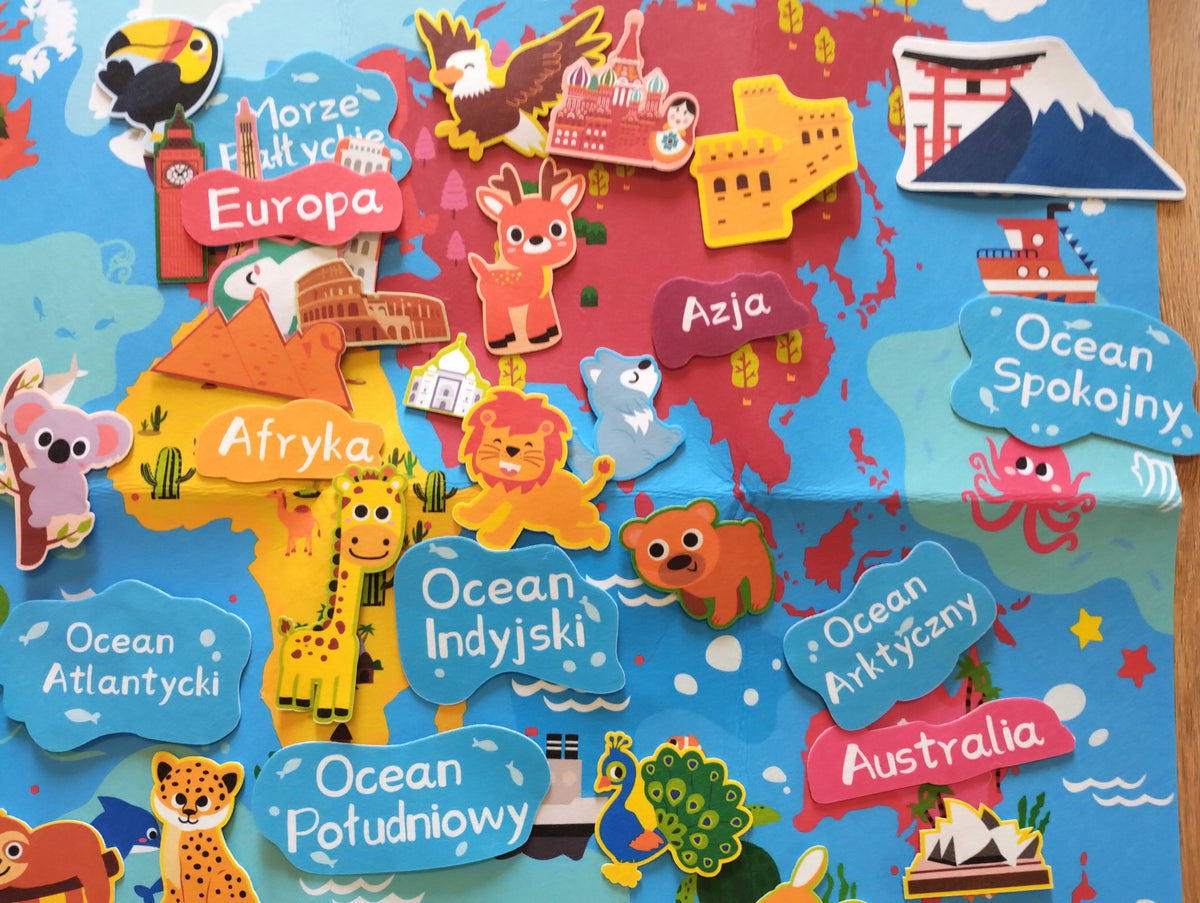 FELT BOARD FOR CHILDREN EDUCATIONAL VELCRO MAT BOARD in Polish GIFT Manufacturer code Tablica edukacyjna filcowa dla dzieci na rzep