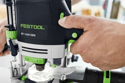 FESTOOL Spindle milling machine OF 1400 EBQ-Plus Suction cover + LED Milling machine type plunge