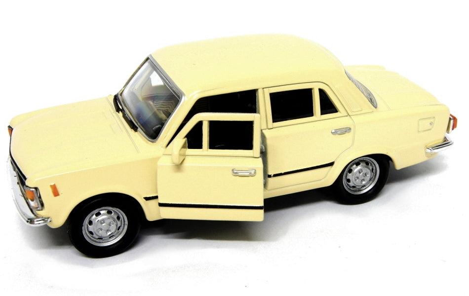 FIAT 125P MODEL METAL WELLY 1:34 CREAM