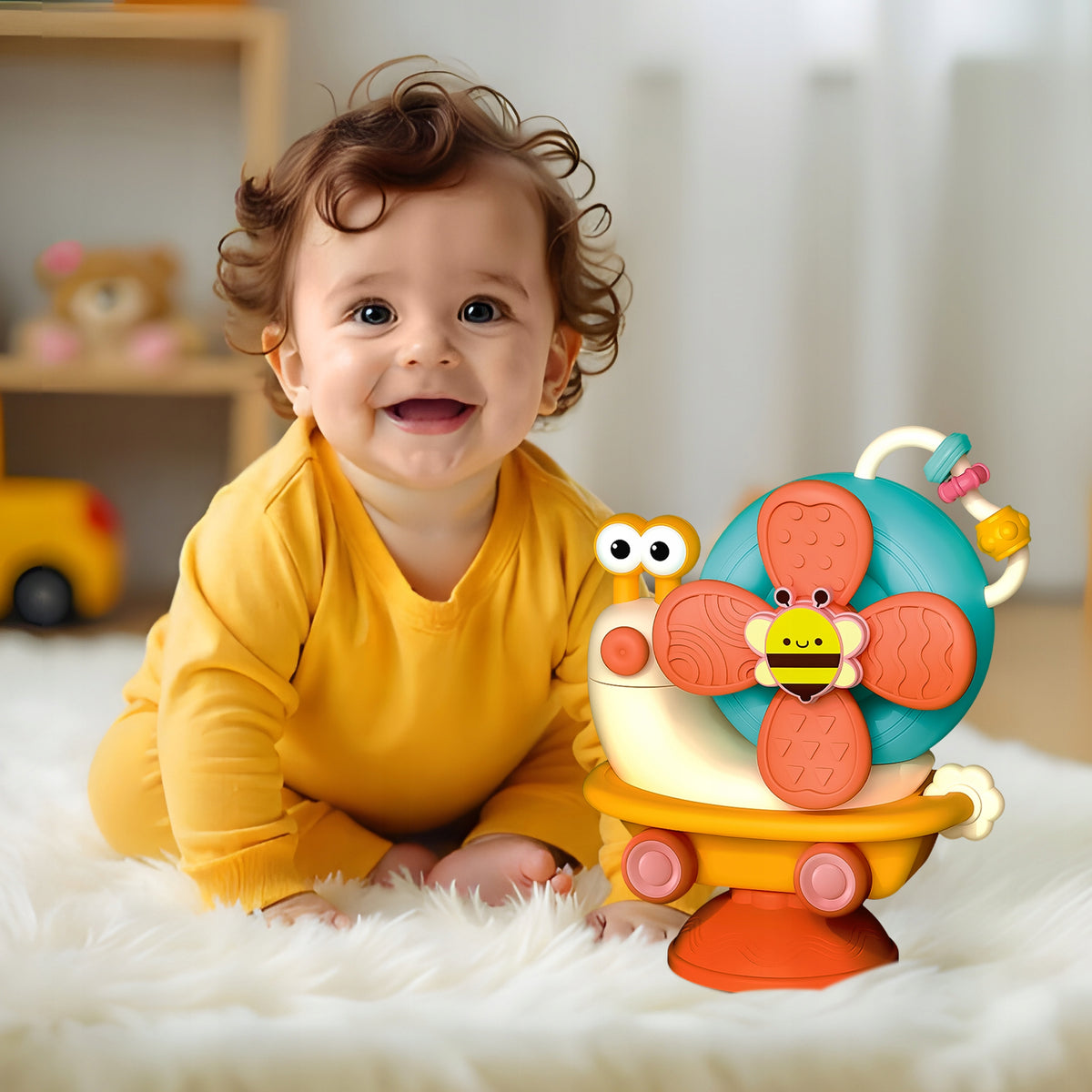 FIDGET SPINNER WITH SUCTION CUP AUGER RIDING SENSORY FOR BATH WINDMILL Manufacturer code ZABAWKA SENSORYCZNA DLA DZIECI NIEMOWLĄT