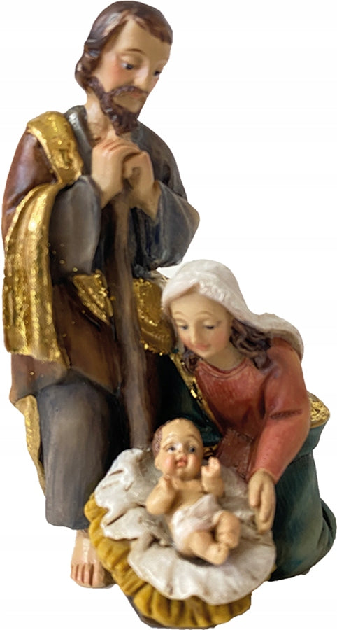 FIGURINE HOLY CHRISTMAS FAMILY CUTE HAND PAINTED 10,2cm high