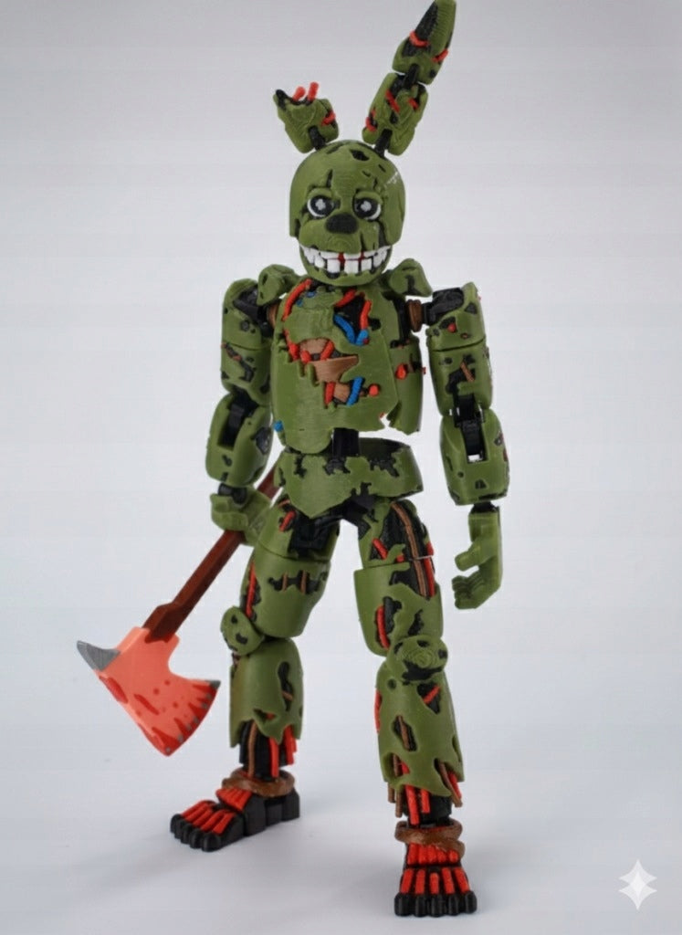 FIGURINE MOVING FIVE NIGHTS AT FREDDY'S FNAF SPRINGTRAP GAME TOY Brand no brand