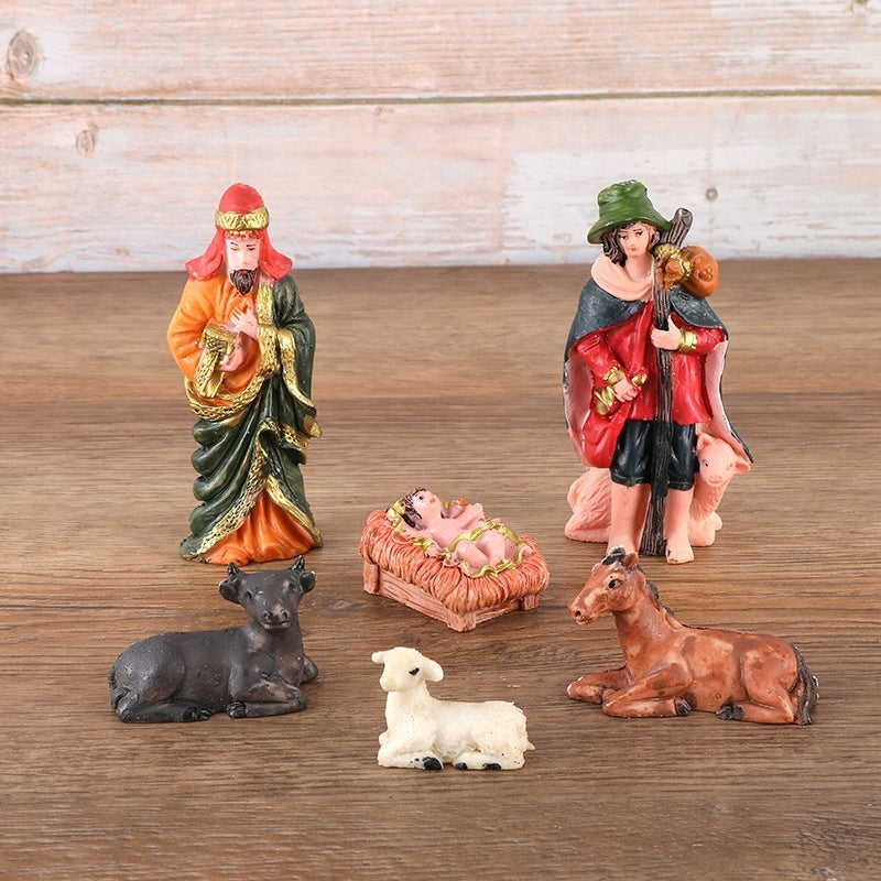 FIGURINES FOR CHRISTMAS NATIVITY SCENE 10 PCS. Brand Dollo Christmas
