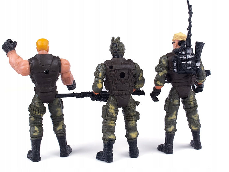 FIGURINES OF SOLDIERS COMMANDOS POLICE ARMY SET Packaging status original