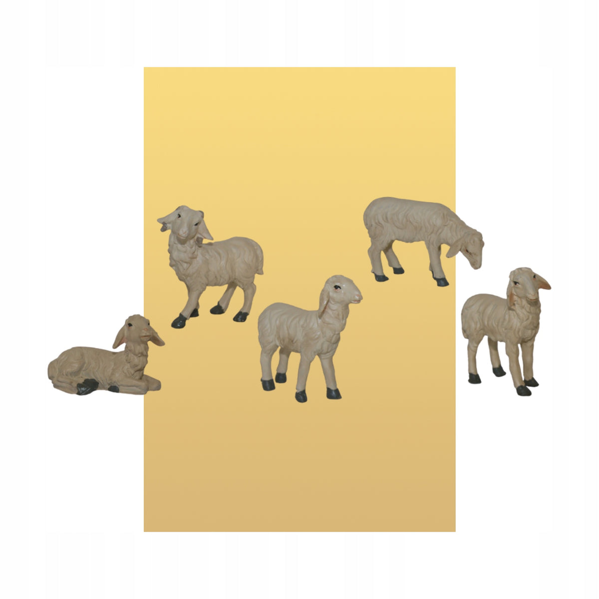 FIGURINES SHEEP FOR NATIVITY SCENE CHRISTMAS HEIGHT 4 CM- FOR FIGURINES 7-9CM Brand Dekoprojekt