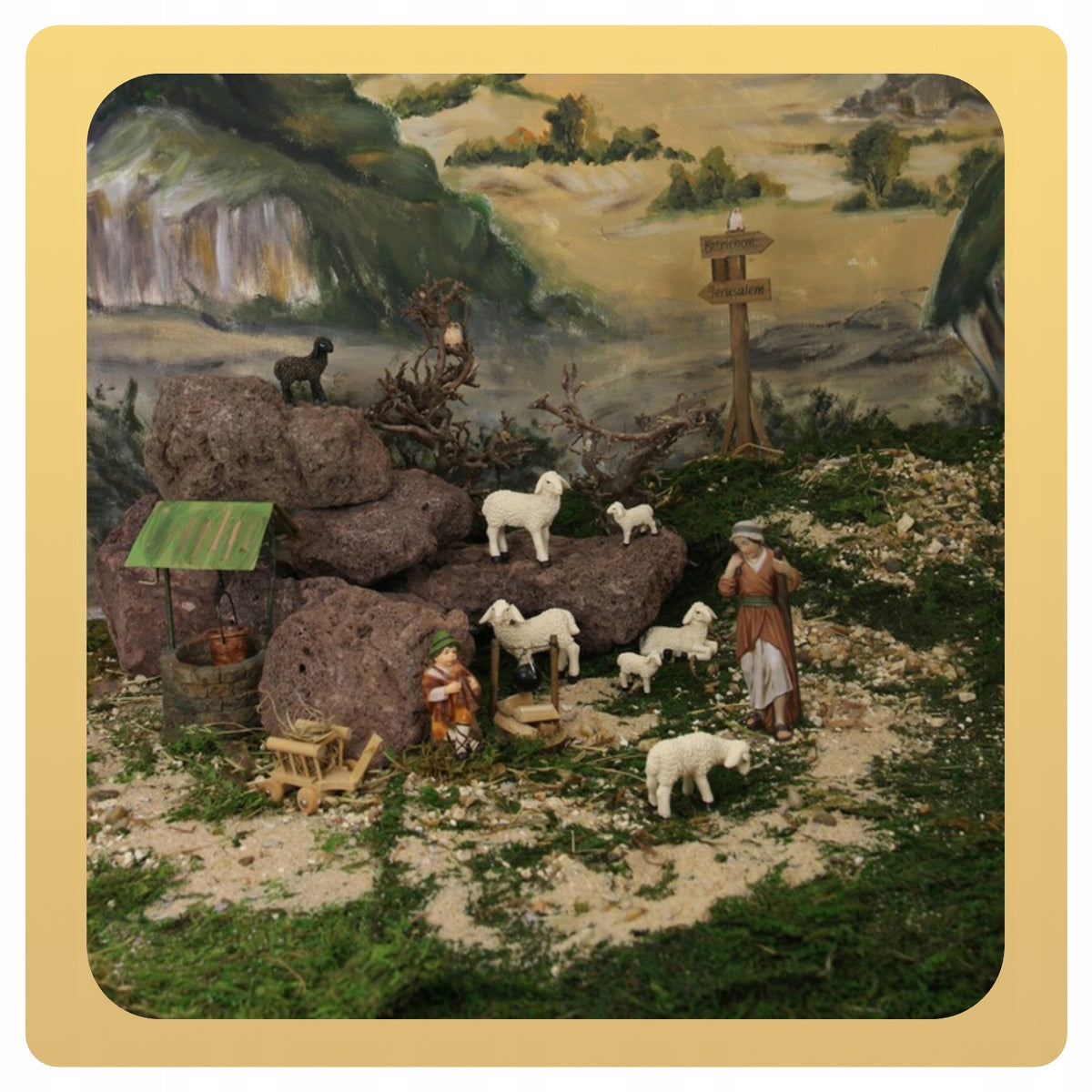 FIGURINES SHEEP FOR NATIVITY SCENE CHRISTMAS HEIGHT 4 CM- FOR FIGURINES 7-9CM Manufacturer code T036-9