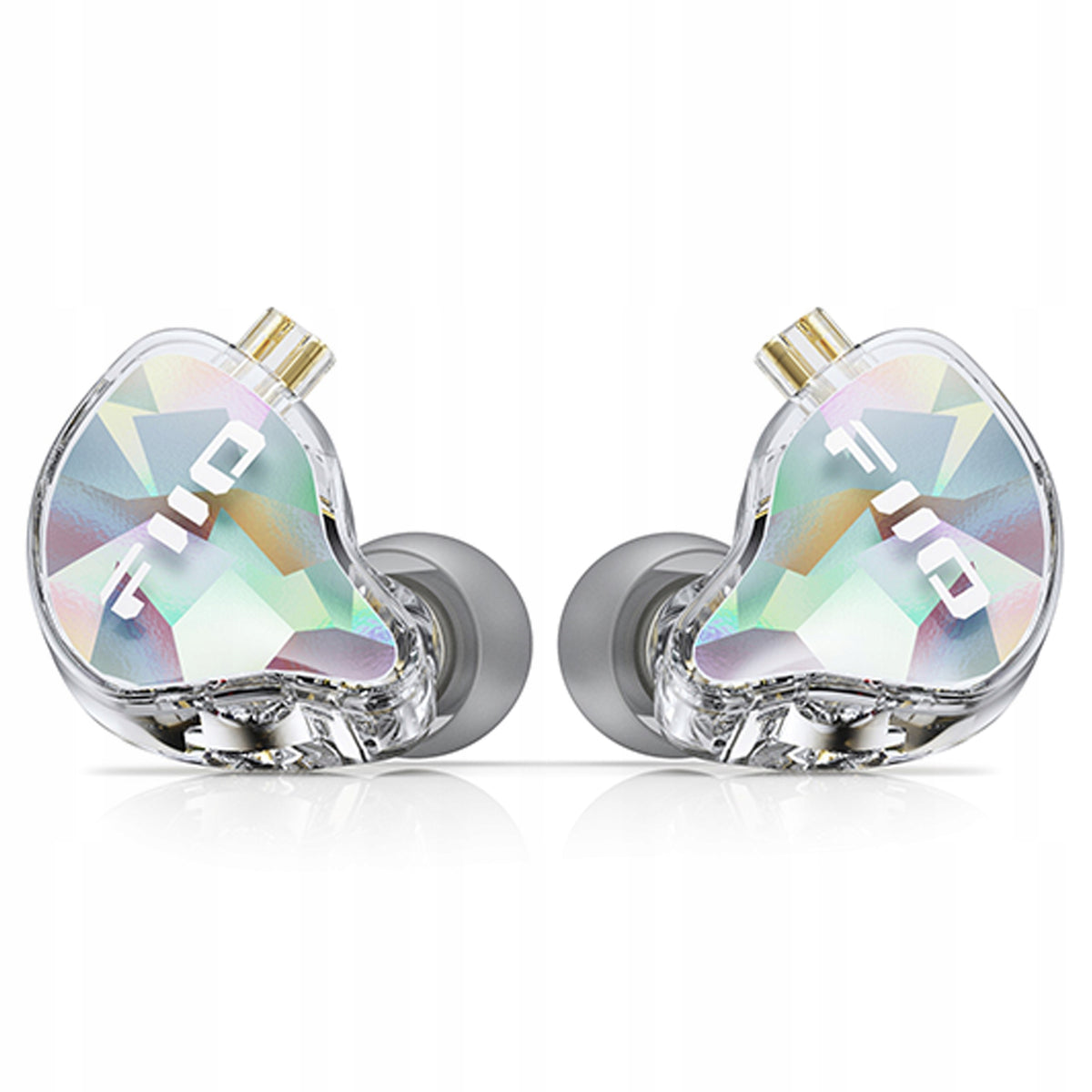 FIIO JD10 IN-EAR HEADPHONES WITH MICROPHONE MONITORS IEM HIRES TRANSPARENT Packaging status original