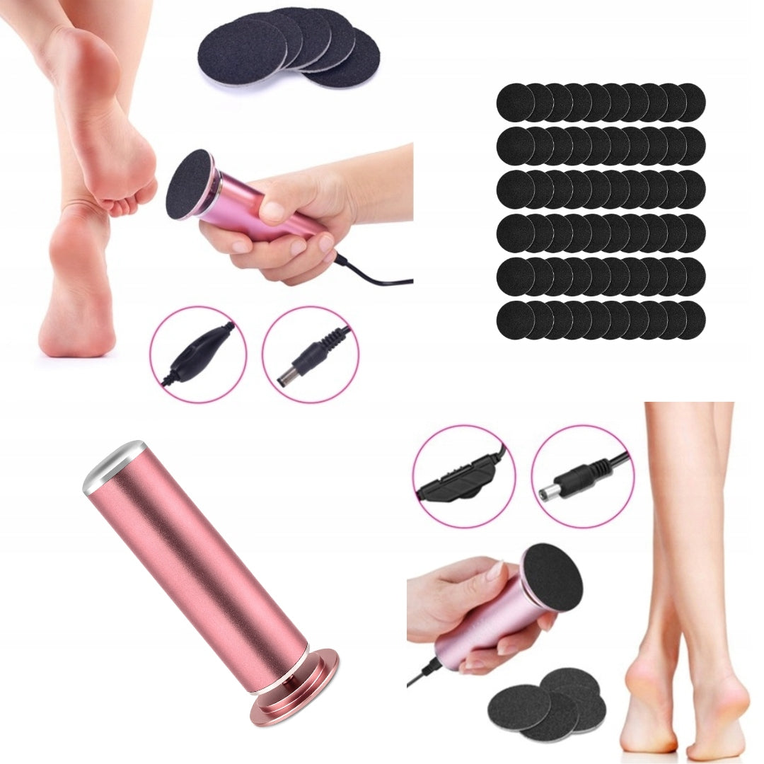 FILE ELECTRIC HEEL MILLING MACHINE GRATER SET USB + 60 CARTRIDGES EAN (GTIN) 5900670300149