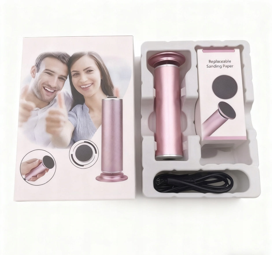FILE ELECTRIC HEEL MILLING MACHINE GRATER SET USB + 60 CARTRIDGES Packaging status original