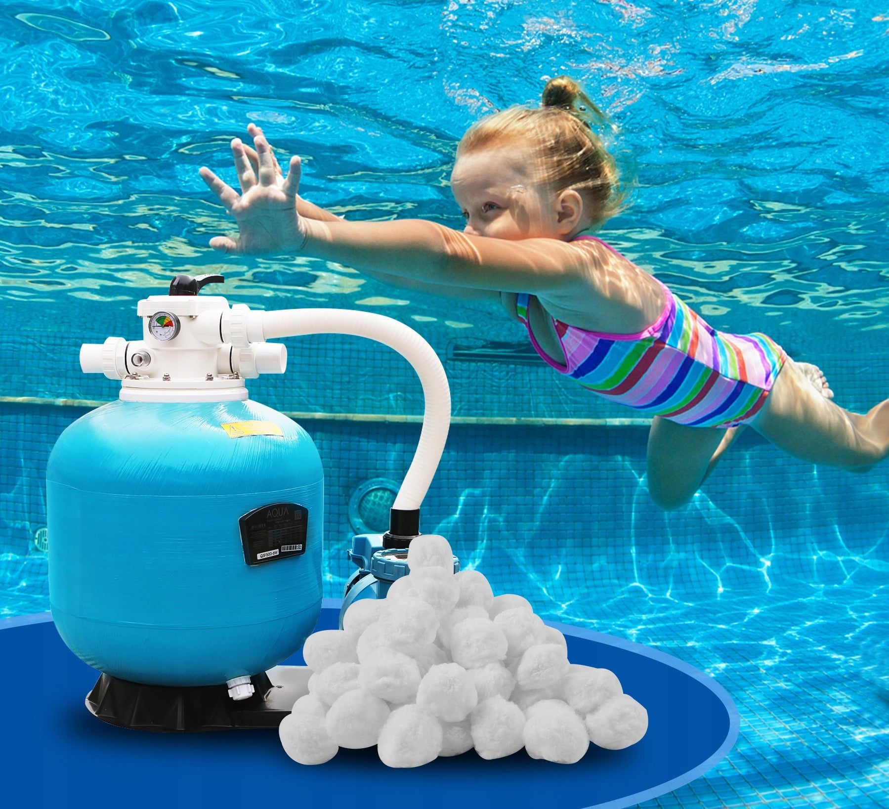 FILTER BALLS FOR POOL SAND PUMP POOL FILTER CARTRIDGE 700G GAT1 Manufacturer code 5908298594667