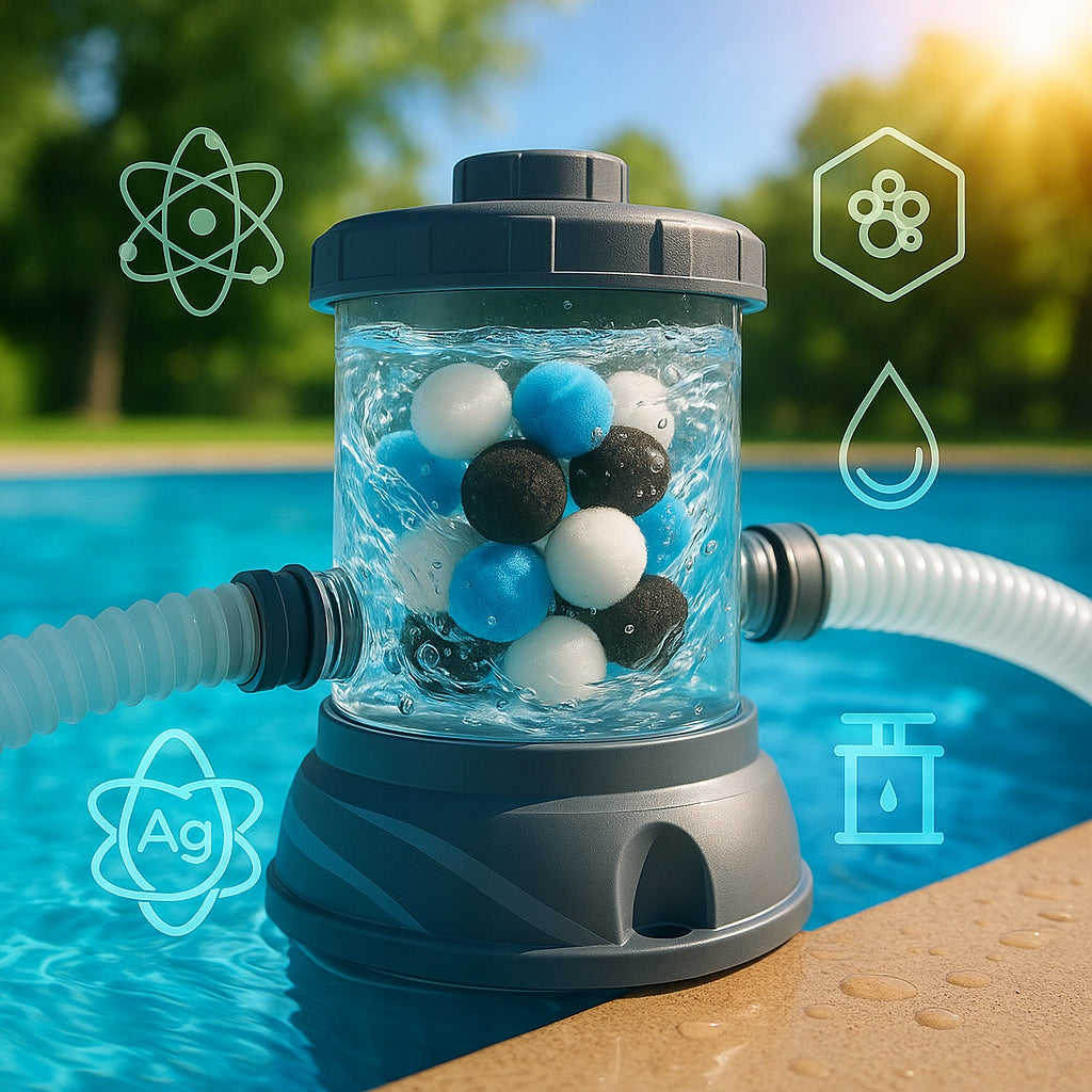 FILTER BALLS FOR PUMP POOL 1500g 1.5 kg SILVER IONS ACTIVATED CARBON Manufacturer code MTA-114.6.6.1,5kg