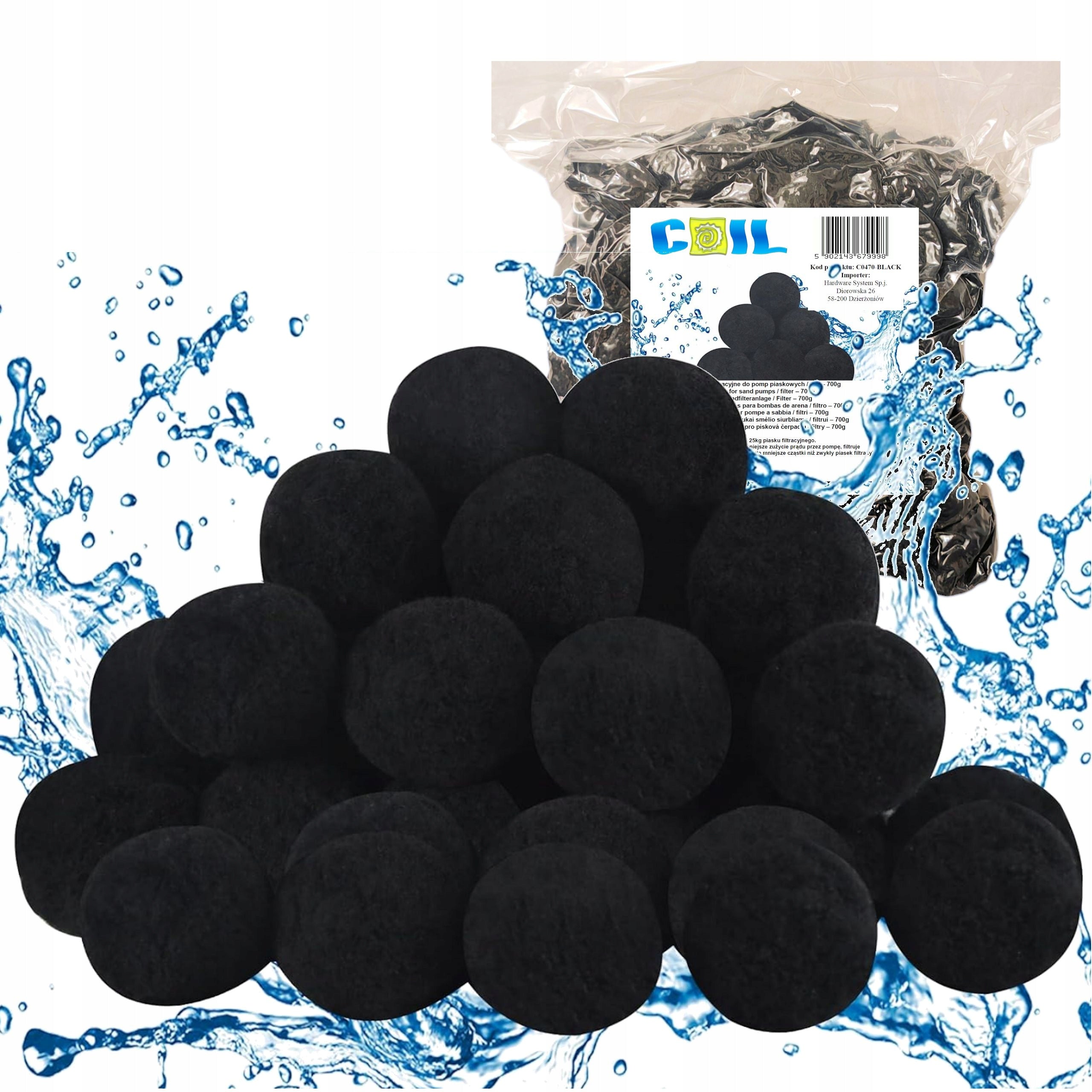 FILTER BALLS FOR SAND PUMPS 700g EQUIVALENT 25KG