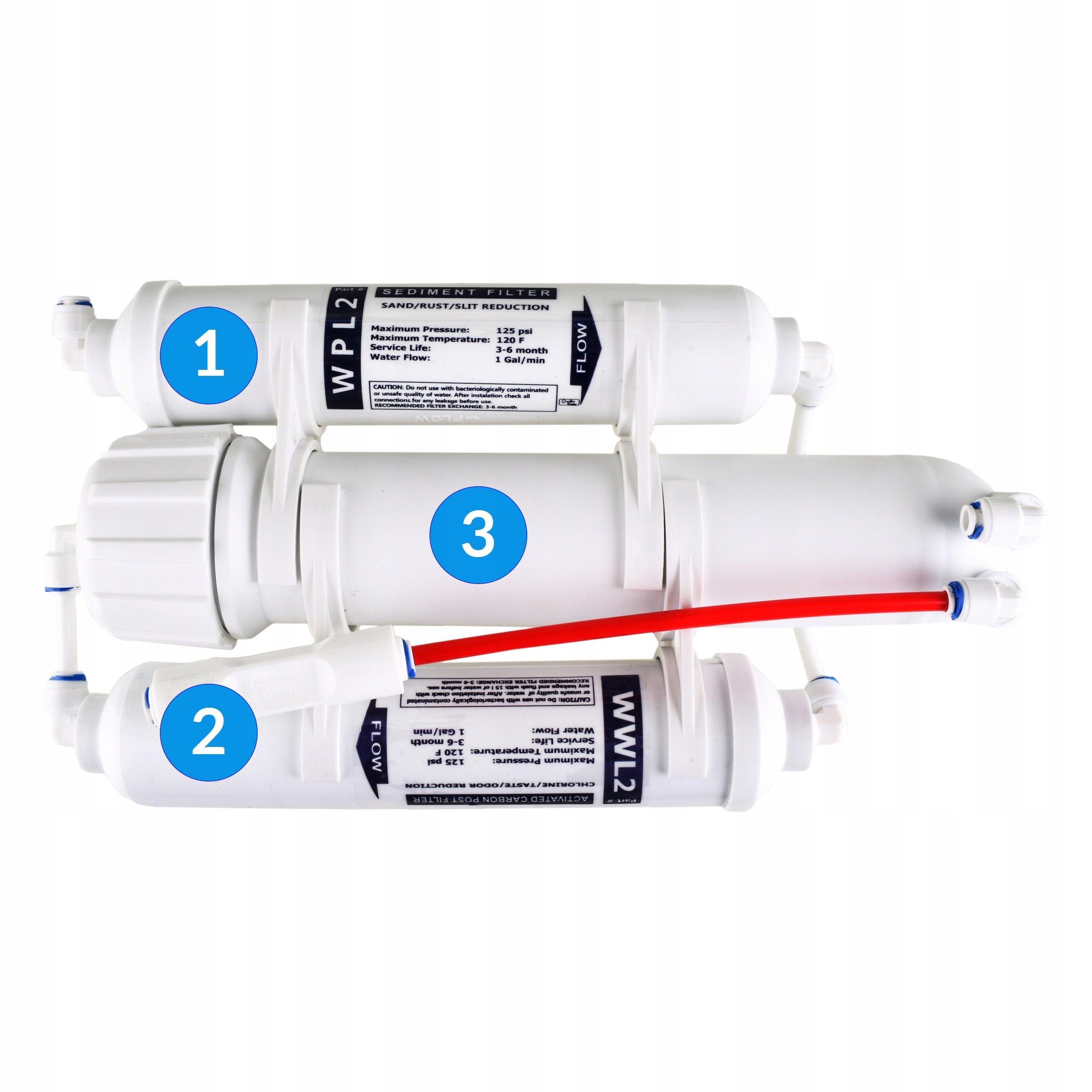 FILTER RO3 AQUARIUM OSMOSIS 75 GPD RO 3 SET Manufacturer code RO3 75 GPD