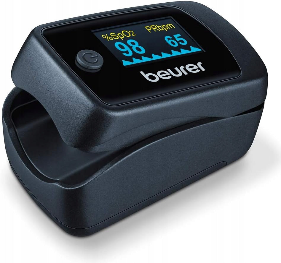 FINGER PULSE OXIMETER LED MEASUREMENT OF SPO2 HEART RATE AND PERFUSION INDEX PI