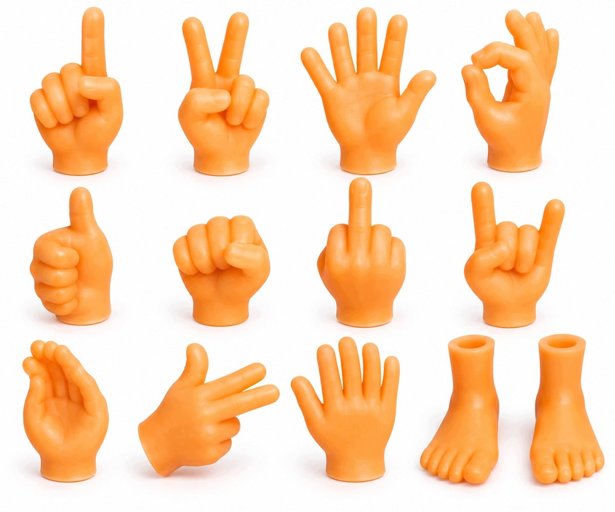 FINGER PUPPET MINI SMALL HANDS CREATIVE HANDS 12pcs
