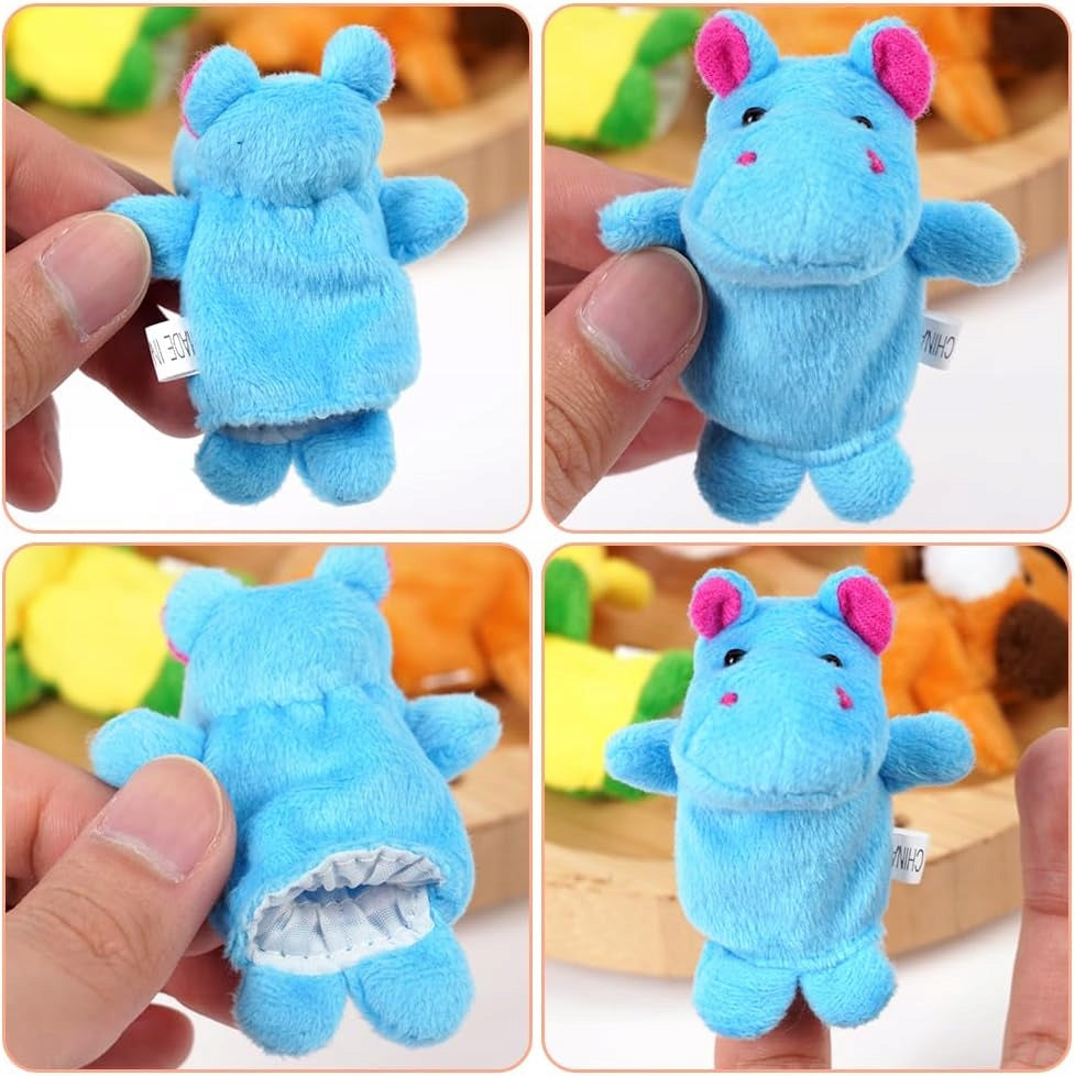 FINGER PUPPETS 20 PCS PLUSH ANIMALS FOR CHILDREN'S EDUCATIONAL PLAY Material fabric